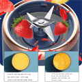 MAKE-Fruit Juicer For Shakes And Fruit Juicer USB Rechargeable Handheld Blenders With 6 Sharp Blades Easy To Clean