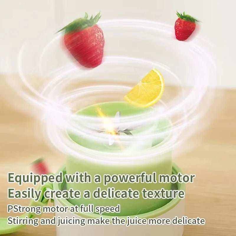 Portable Electric Juicer Blender – 6 Blades, 1200mAh