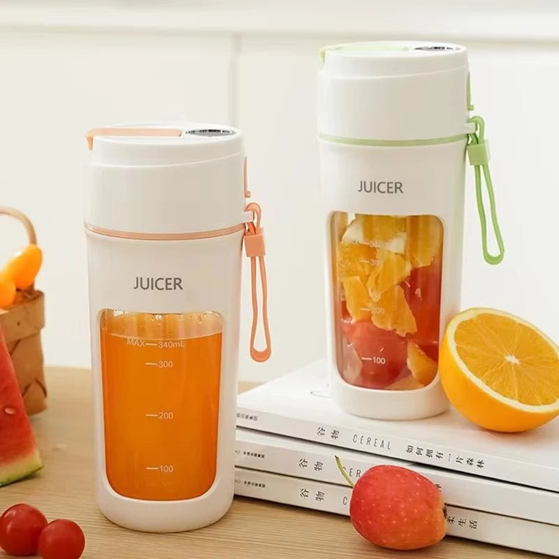 Portable Electric Juicer Blender – 6 Blades, 1200mAh